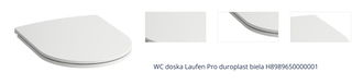 WC doska Laufen Pro duroplast biela H8989650000001 1