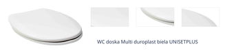 WC doska Multi duroplast biela UNISETPLUS 1