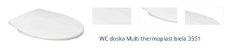 WC doska Multi thermoplast biela 3551 1