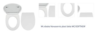 Wc doska Novaservis plast biela WC/SOFTNEW 1