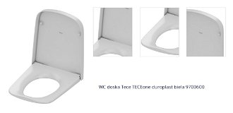 WC doska Tece TECEone duroplast biela 9700600 1