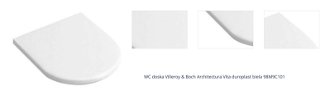 WC doska Villeroy & Boch Architectura Vita duroplast biela 98M9C101 1
