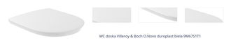 WC doska Villeroy & Boch O.Novo duroplast biela 9M67S1T1 1