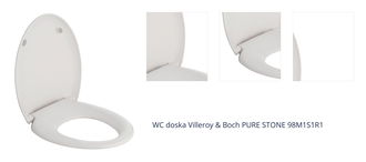 WC doska Villeroy & Boch PURE STONE 98M1S1R1 1