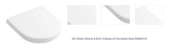 WC doska Villeroy & Boch Subway 2.0 duroplast biela 9M68Q101 1
