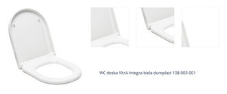 WC doska VitrA Integra biela duroplast 108-003-001 1