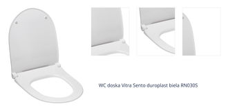 WC doska VitrA Sento duroplast biela RN030S 1