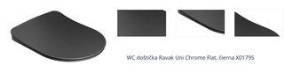 WC doštička Ravak Uni Chrome Flat, čierna X01795 1