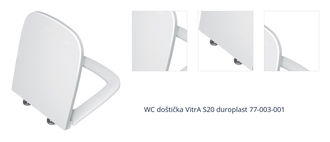 WC doštička VitrA S20 duroplast 77-003-001 1