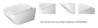 Wc Duravit Vero so zadným odpadom 2525090000 1