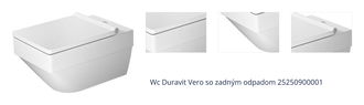 Wc Duravit Vero so zadným odpadom 25250900001 1