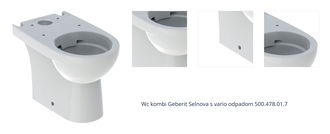 Wc kombi Geberit Selnova s vario odpadom 500.478.01.7 1