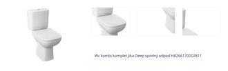 Wc kombi komplet Jika Deep spodný odpad H8266170002811 1