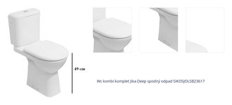 Wc kombi komplet Jika Deep spodný odpad SIKOSJOLSB23617 1