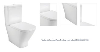 Wc kombi komplet Roca The Gap vario odpad SIKOSRG34273B 1