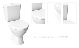 Wc kombi komplet stojaci Jika Lyra Plus biela zadný odpad H8257260002413 1