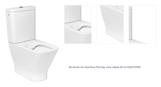 Wc kombi, len misa Roca The Gap, vario odpad, 60 cm A342737000 1