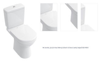 Wc kombi, pouze mísa Villeroy & Boch O.Novo zadný odpad 5661R001 1