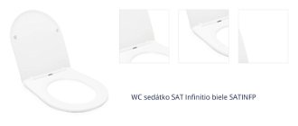WC sedátko SAT Infinitio biele SATINFP 1