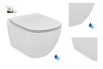 Wc so sedátkom softclose závesné Ideal Standard Tesi zadný odpad SIKOSIST0078 3