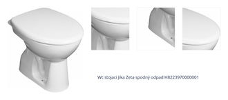 Wc stojaci Jika Zeta spodný odpad H8223970000001 1