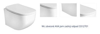 Wc závesné AXA Jam zadný odpad 3312701 1