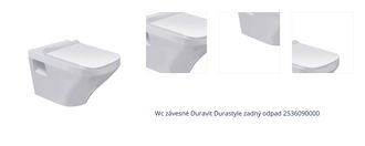 Wc závesné Duravit Durastyle zadný odpad 2536090000 1