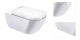 Wc závesné Duravit Happy D.2 zadný odpad 2222090000 3