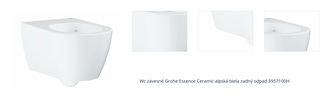 Wc závesné Grohe Essence Ceramic alpská biela zadný odpad 3957100H 1