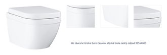 Wc závesné Grohe Euro Ceramic alpská biela zadný odpad 39554000 1