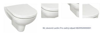 Wc závesné Laufen Pro zadný odpad H8209500000001 1