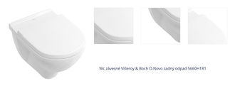 Wc závesné Villeroy & Boch O.Novo zadný odpad 5660H1R1 1