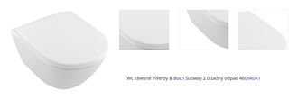 Wc závesné Villeroy & Boch Subway 2.0 zadný odpad 4609R0R1 1