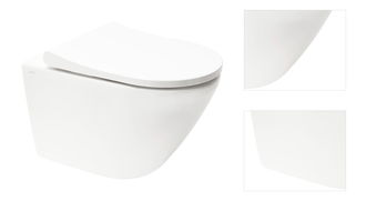 WC závesné VitrA Integra Rim-Ex vrátane sedátka so soft close, zadný odpad 7041-003-6285 3