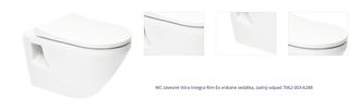 WC závesné VitrA Integra Rim-Ex vrátane sedátka, zadný odpad 7062-003-6288 1