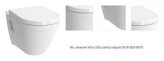 Wc závesné VitrA S50 zadný odpad 5618-003-0075 1