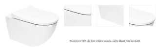 WC závesné VitrA S60 biele vrátane sedadla, zadný odpad 7510-003-6288 1