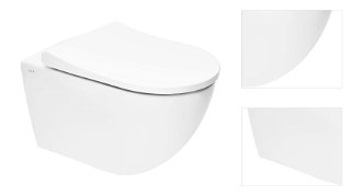 WC závesné VitrA S60 biele vrátane sedadla, zadný odpad 7510-003-6288 3