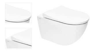 WC závesné VitrA S60 biele vrátane sedadla, zadný odpad 7510-003-6288 4