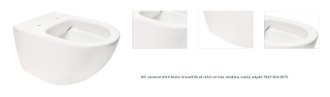 WC závesné VitrA Sento SmoothFlush 49,5 cm bez sedátka, zadný odpad 7847-003-0075 1
