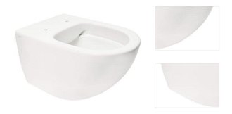 WC závesné VitrA Sento SmoothFlush 49,5 cm bez sedátka, zadný odpad 7847-003-0075 3