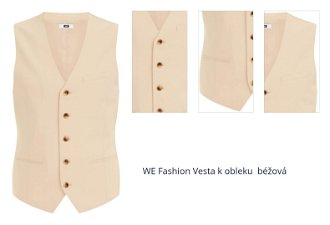 WE Fashion Vesta k obleku  béžová 1