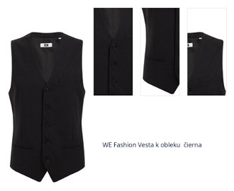 WE Fashion Vesta k obleku  čierna 1