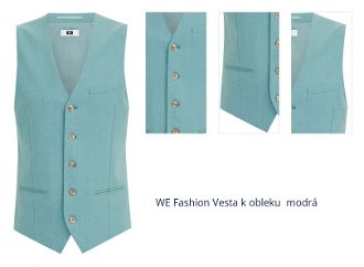 WE Fashion Vesta k obleku  modrá 1