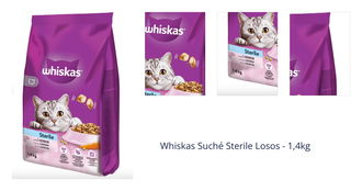 Whiskas Suché Sterile Losos - 1,4kg 1