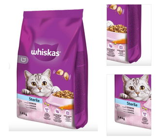 Whiskas Suché Sterile Losos - 1,4kg 3