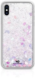 White Diamonds Sparkle Case Clear iPhone X/Xs, Unicorns - OPENBOX (Rozbalený tovar s plnou zárukou)