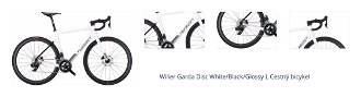 Wilier Garda Disc Shimano 105 DI2 12S RD-R7150 2x12 White/Black/Glossy L Shimano 1