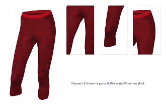 Women's 3/4 thermal pants HUSKY Active Winter tm. Brick 1