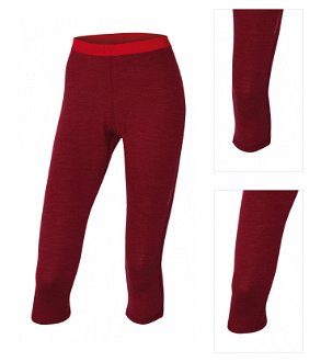 Women's 3/4 thermal pants HUSKY Merino tm. Brick 3